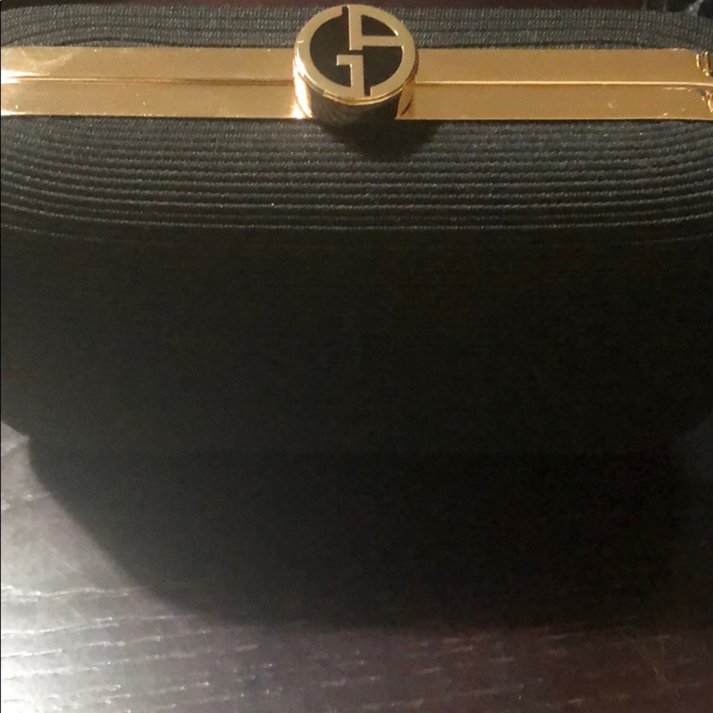Giorgio Armani black clutch